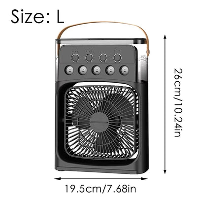 Mini Air Cooler & Humidifier Desktop Portable Fan