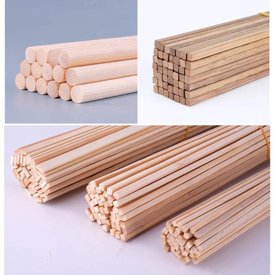 DIY Bamboo Wood Strips 10PCS for Lantern & Furniture Making