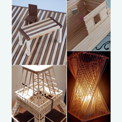 DIY Bamboo Wood Strips 10PCS for Lantern & Furniture Making