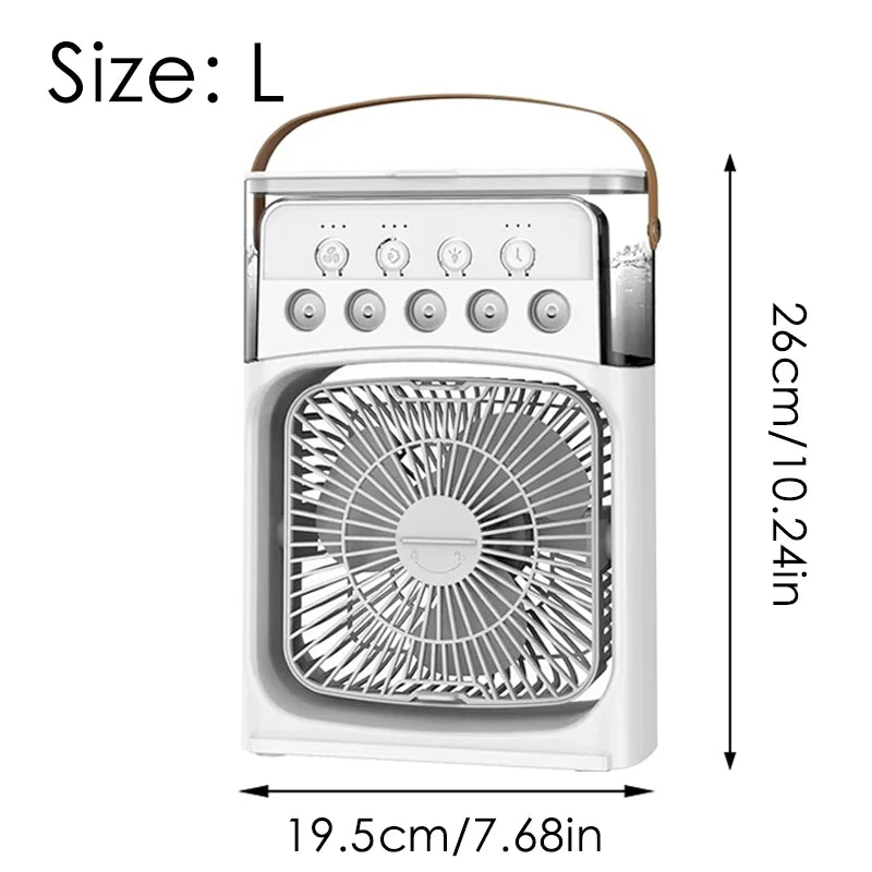 Mini Air Cooler & Humidifier Desktop Portable Fan