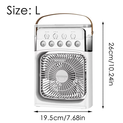 Mini Air Cooler & Humidifier Desktop Portable Fan