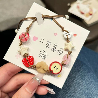 Adjustable Ceramic Bead Bracelet Women’s Fashion Jewelry