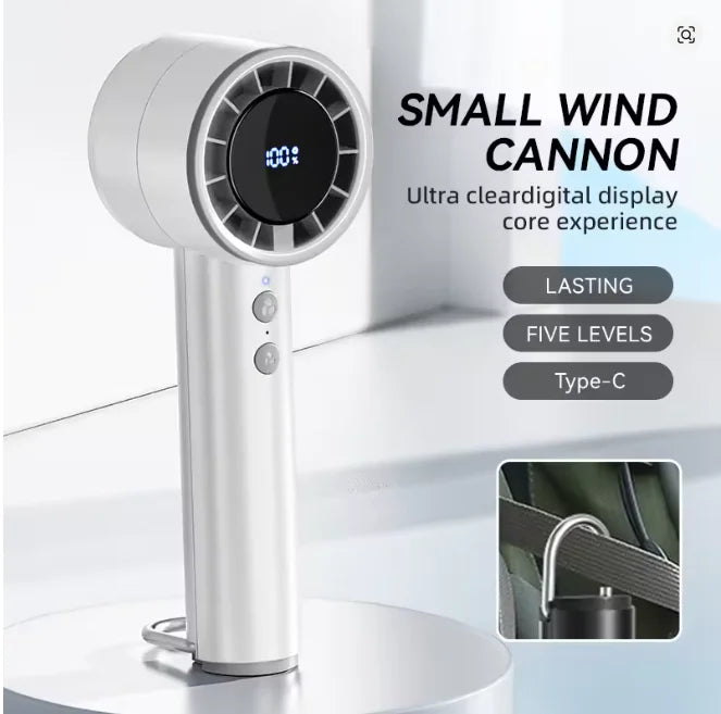 High Speed Portable Small Fan with LED & Strong Wind