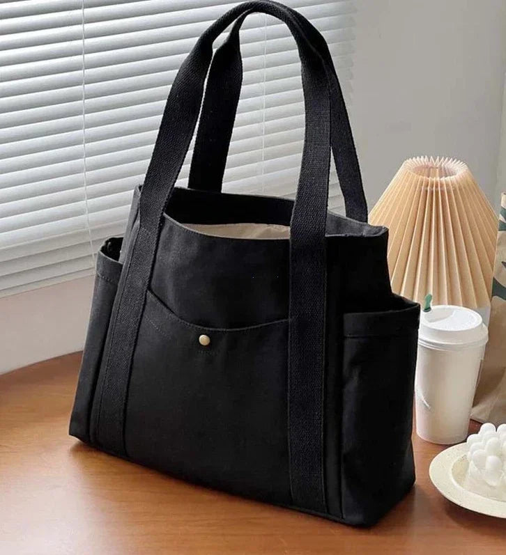 Casual Canvas Shoulder Bag Student & Commuting Tote
