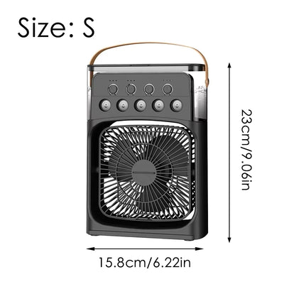Mini Air Cooler & Humidifier Desktop Portable Fan