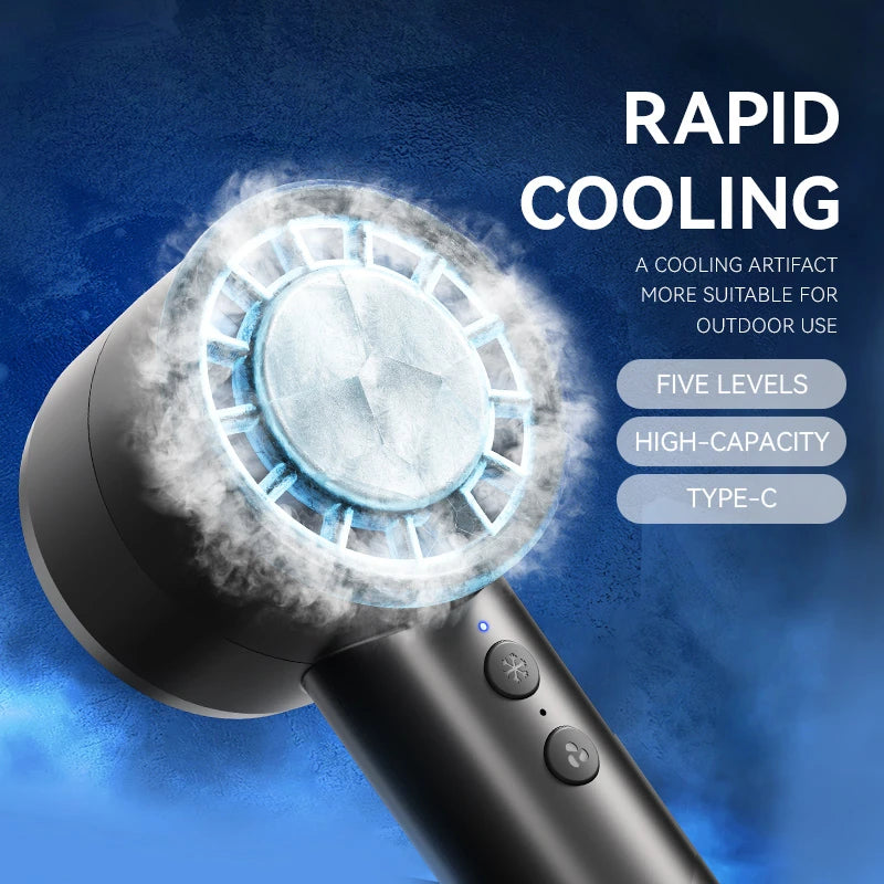 High Speed Portable Small Fan with LED & Strong Wind