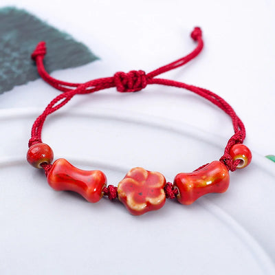 Adjustable Ceramic Bead Bracelet Women’s Fashion Jewelry