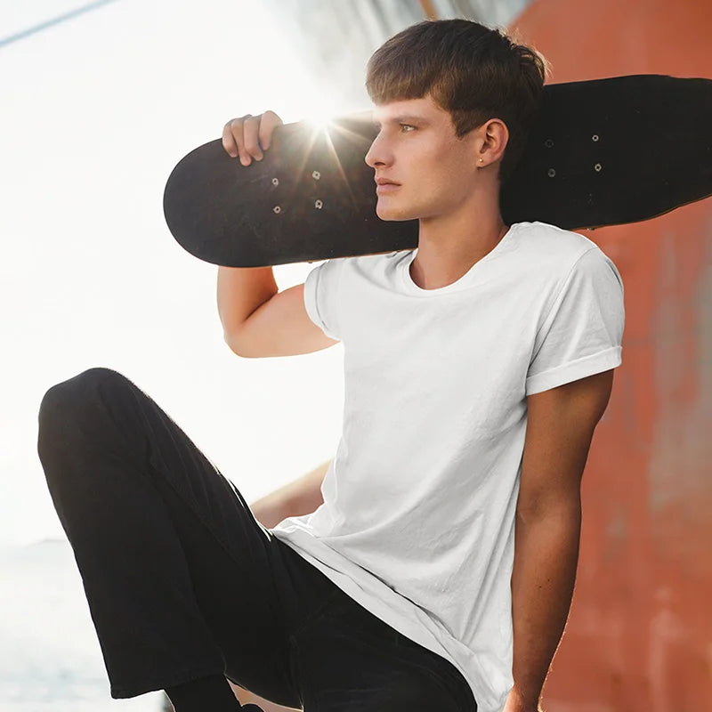 Unisex Cotton T-Shirts Summer Casual & Custom Logo