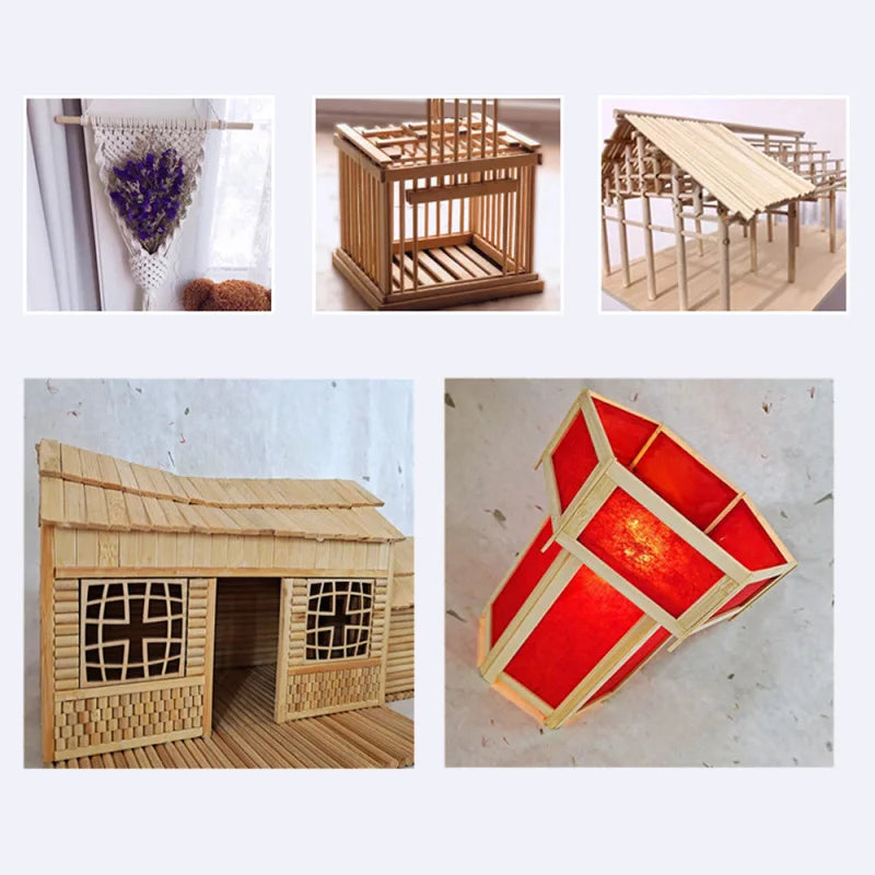 DIY Bamboo Wood Strips 10PCS for Lantern & Furniture Making