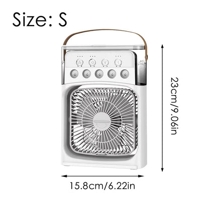Mini Air Cooler & Humidifier Desktop Portable Fan