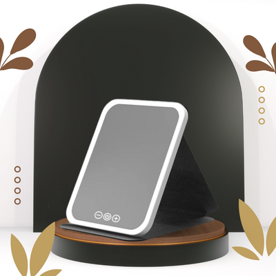 Rechargeable LED Makeup Mirror Foldable & Portable