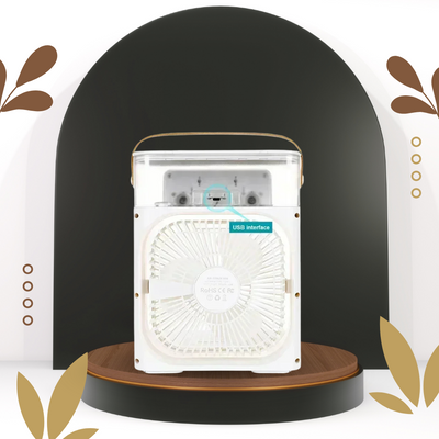 Mini Air Cooler & Humidifier Desktop Portable Fan